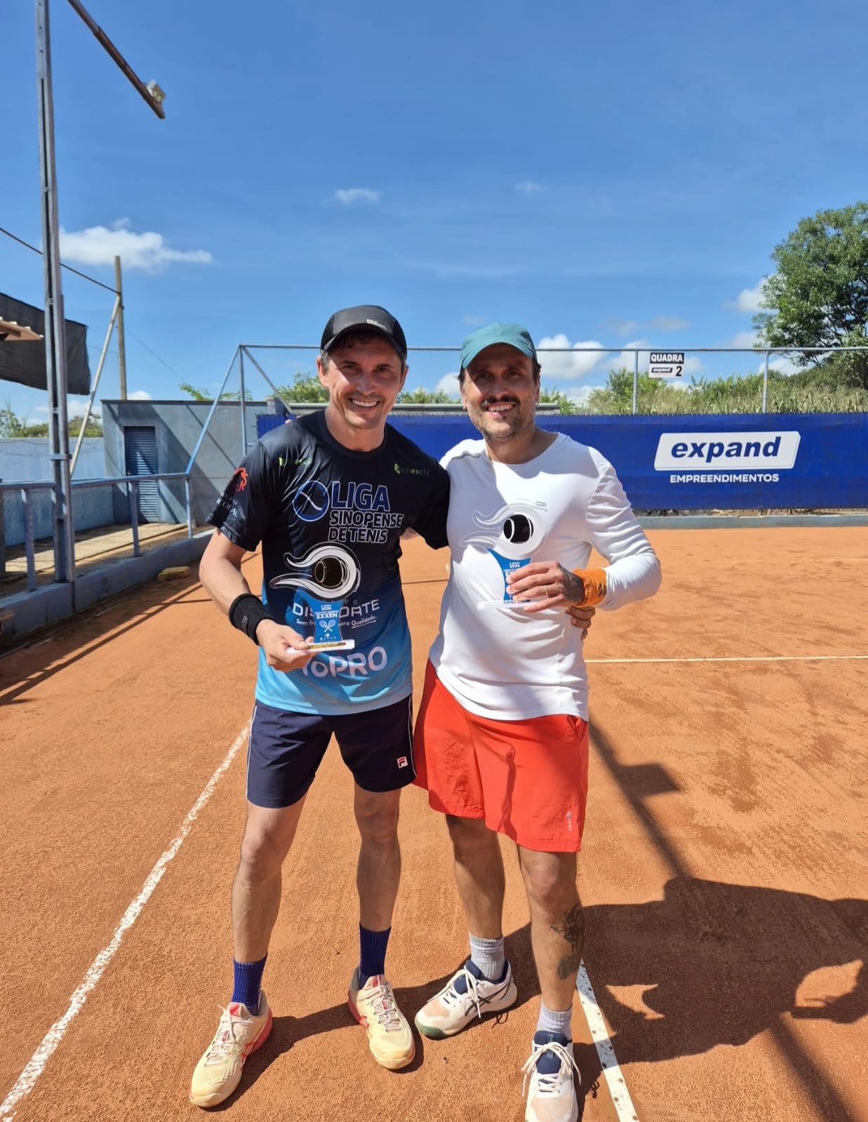 Aluno campeão em torneio de tênis