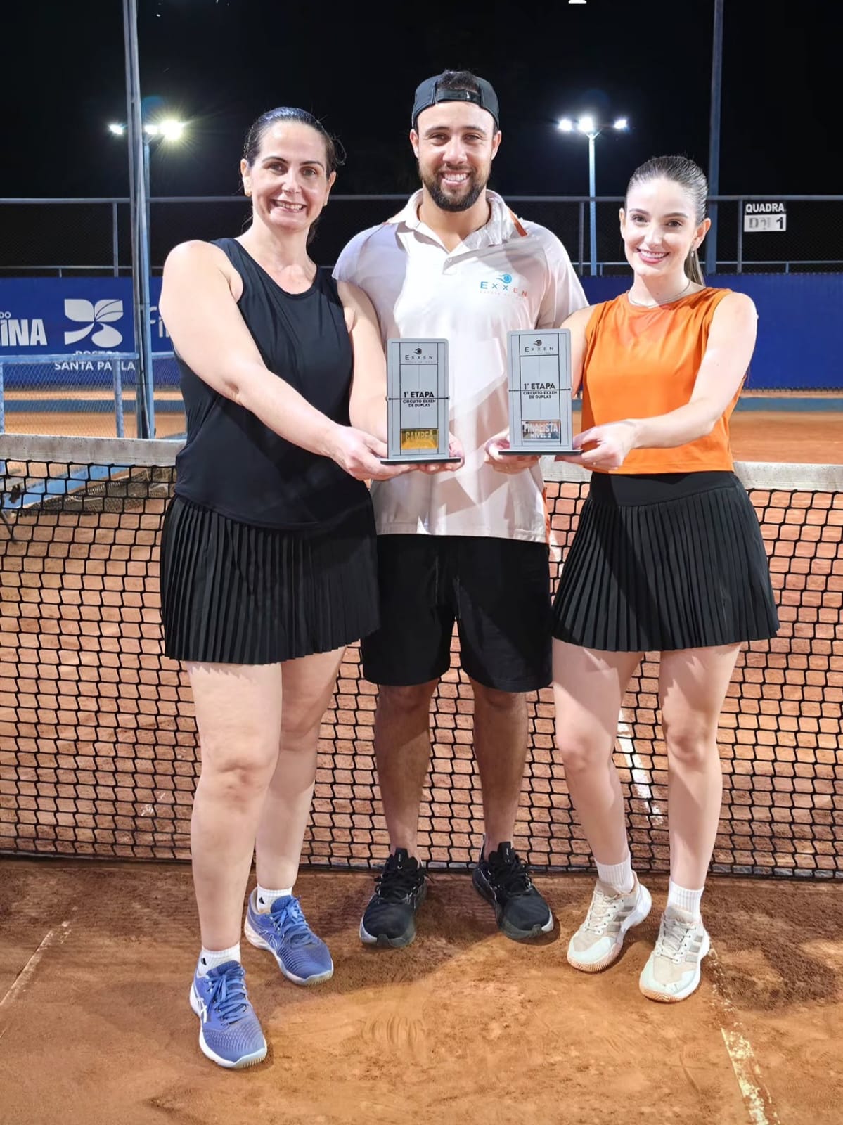 Aluno campeão em torneio de tênis