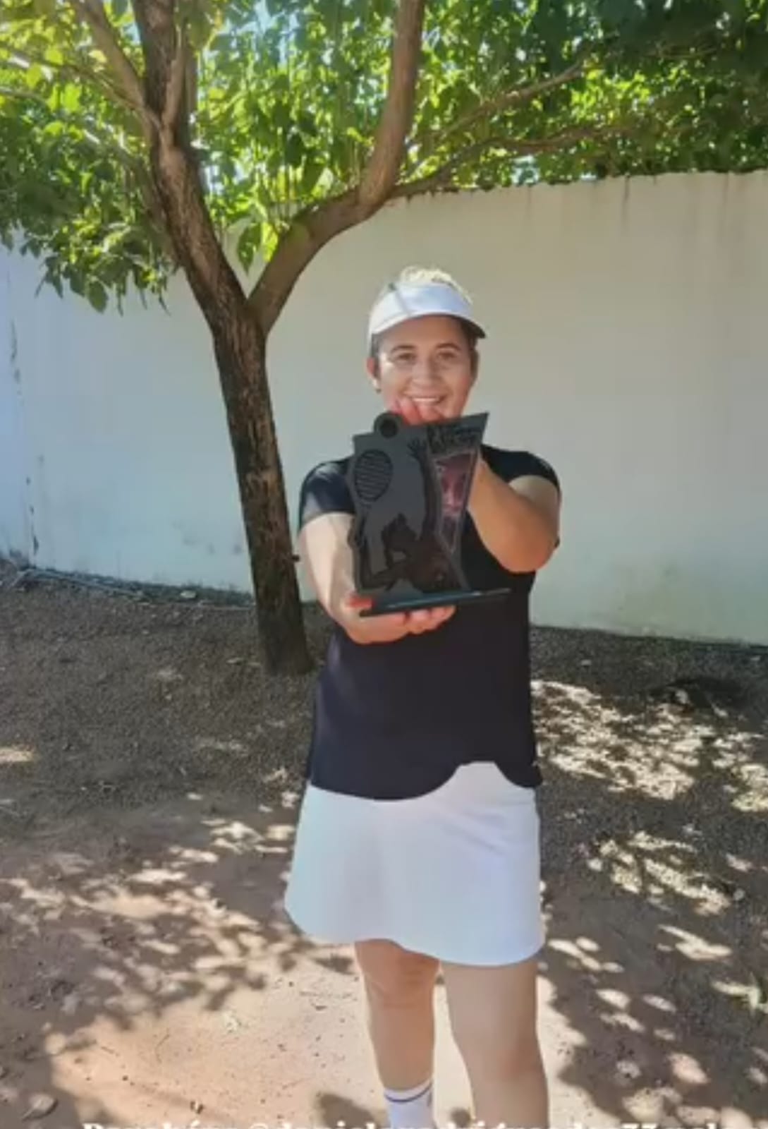 Aluno campeão em torneio de tênis