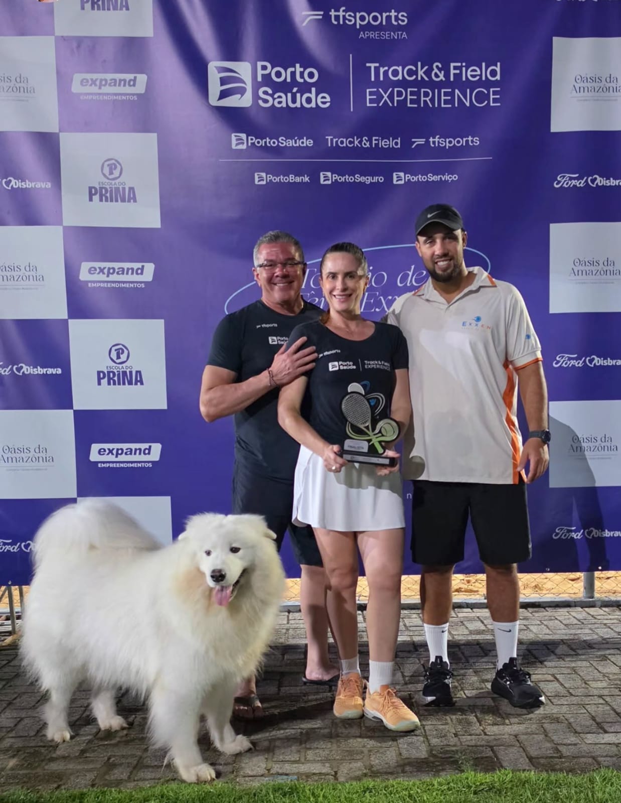 Aluno campeão em torneio de tênis