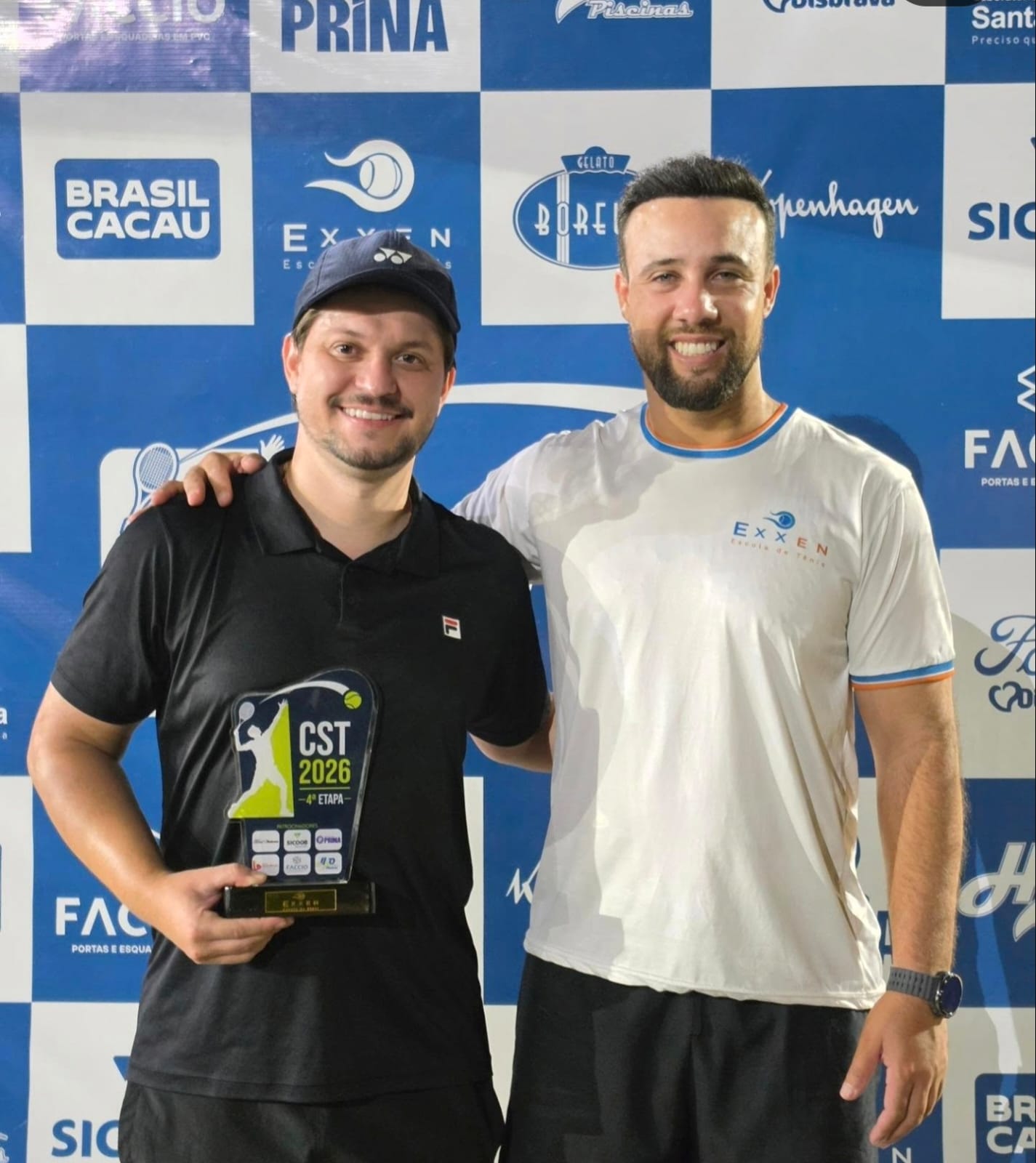 Aluno campeão em torneio de tênis